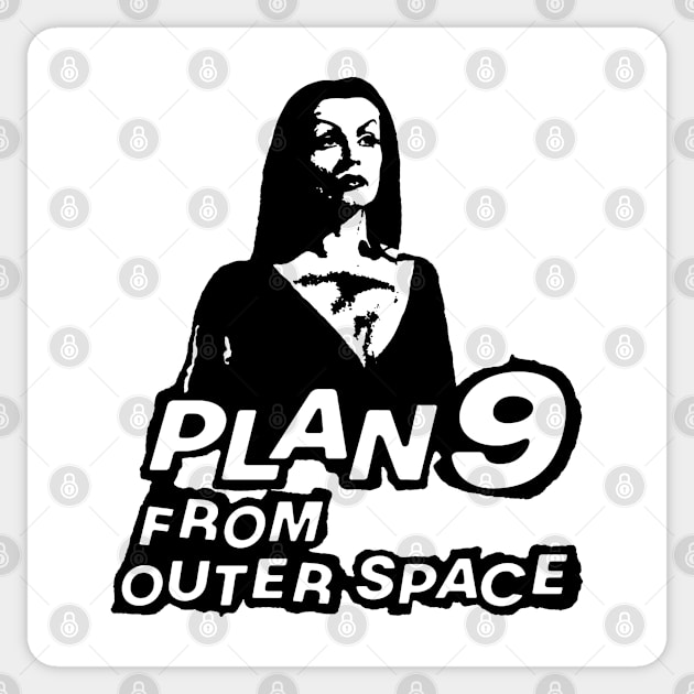 Plan 9 From Outer Space Vampira Sticker by MarbitMonster